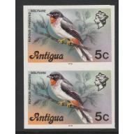 Antigua 1976  SOLITAIRE BIRD 5c  imperf pair mnh