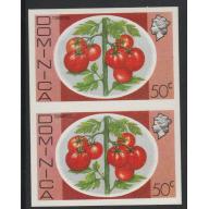 Dominica 1975 - TOMATOES 50c IMPERF PAIR mnh
