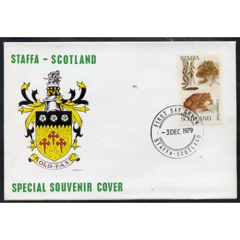 Staffa 1979 FROGS - COMMON TOAD on first day cover