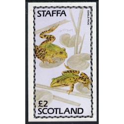 Staffa 1979 FROGS imperf deluxe sheet mnh