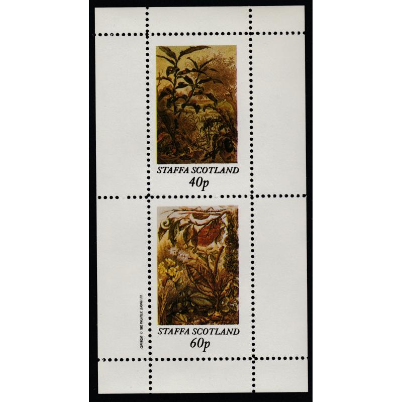 Staffa 1982 INSECTS perf set of 2 mnh
