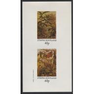 Staffa 1982 INSECTS  imperf set of 2 mnh