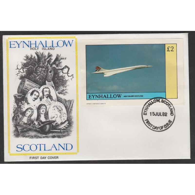 Eynhallow 1982 CONCORDE deluxe sheet on First Day Cover
