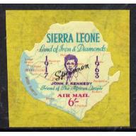 Sierra Leone 1964 KENNEDY MAP opt&#039;d SPECIMEN mnh