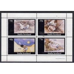 Staffa 1981 SIGNS OF THE ZODIAC  perf set of 4 mnh