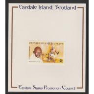 Easdale 1996 GANDHI 4p on PUBLICITY PROOF CARD