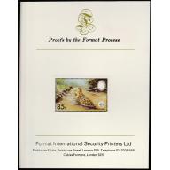 Belize 1983 WWF - JAGUAR 85c  imperf on FORMAT INTERNATIONAL PROOF CARD