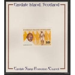 Easdale 1996 GANDHI  50p on PUBLICITY PROOF CARD