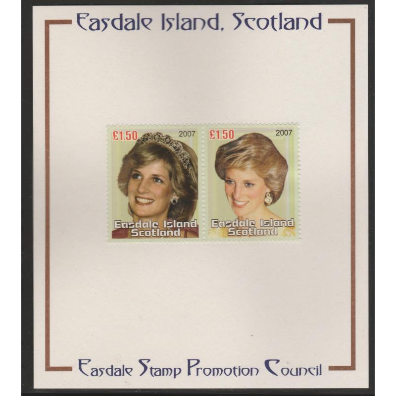 Easdale 2007 PRINCESS DIANA IMPERF  on PUBLICITY PROOF CARD