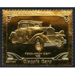 Bernera 1985 Classic Cars - PIERCE ARROW  £12 in gold foil mnh