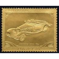 Bernera 1985 Classic Cars - MERCEDES  £12 in gold foil mnh