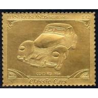 Bernera 1985 Classic Cars - CORD  £12 in gold foil mnh