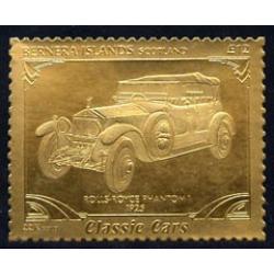 Bernera 1985 Classic Cars - ROLLS ROYCE PHANTOM £12 in gold foil mnh