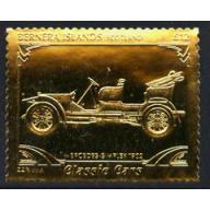 Bernera 1985 Classic Cars - MERCEDES £12 in gold foil mnh