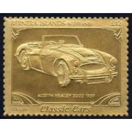 Bernera 1985 Classic Cars - AUSTIN HEALEY £12 in gold foil mnh