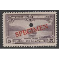 Honduras 1931 BOAT  5c SPECIMEN - ex ABN Co Archives