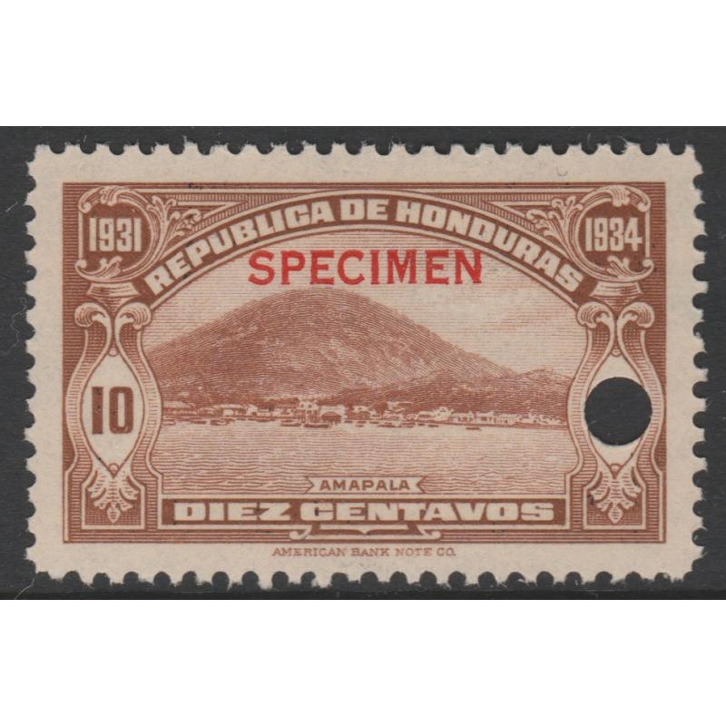 Honduras 1931 AMAPALA  10c  SPECIMEN - ex ABN Co Archives