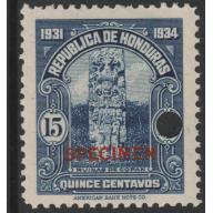 Honduras 1931 RUINS 15c SPECIMEN - ex ABN Co Archives