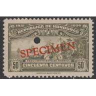 Honduras 1931 DISCOVERY of AMERICA  50c  SPECIMEN - ex ABN Co Archives