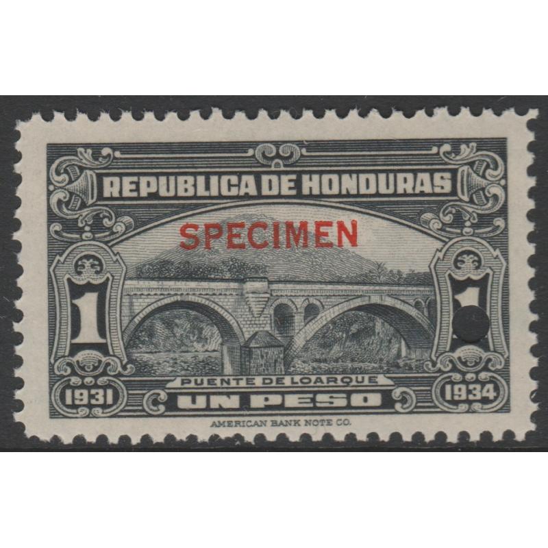 Honduras 1931 BRIDGE 1p SPECIMEN - ex ABN Co Archives