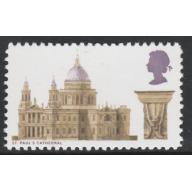 Great Britain 1969 ARCHITECTURE BLACK (VALUE)  OMITTED - Maryland Forgery