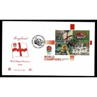 2003 Rugby World Cup Victory. Leicester Tigers Celebrate Handstamp 19th December 2003