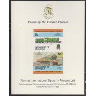 St Vincent Grenadines 1984 CASTLE CLASSon FORMAT INTERNATIONAL PROOF CARD
