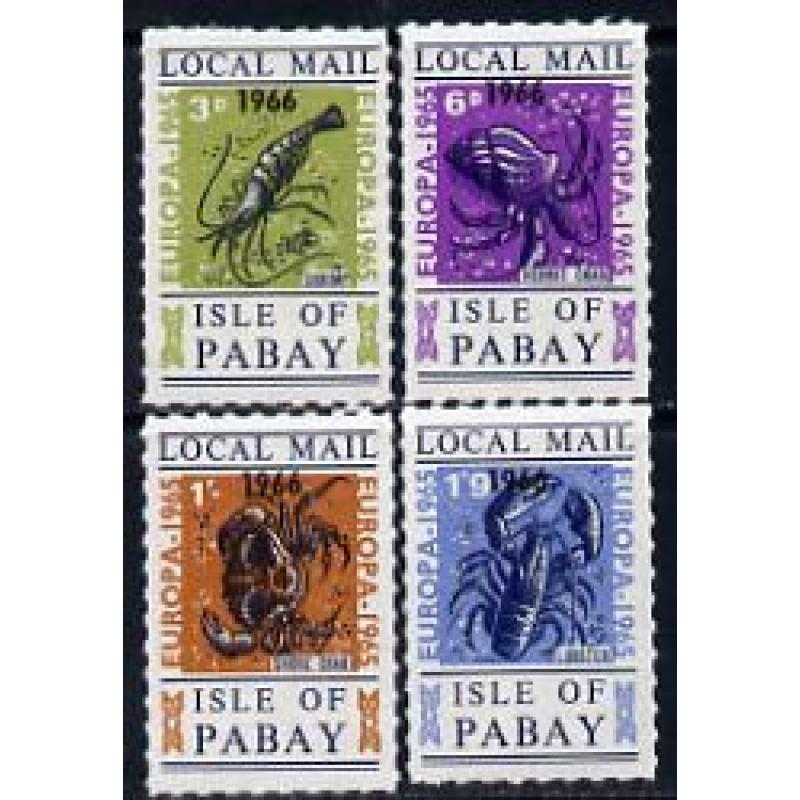 Pabay 1965 EUROPA - CRUSTACEANS set of 4 mnh