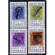 Pabay 1965 EUROPA - CRUSTACEANS set of 4 with CHURCHILL OPT mnh