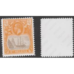 St Helena 1922 KG5 BADGE ISSUE 7s6d - Maryland Forgery