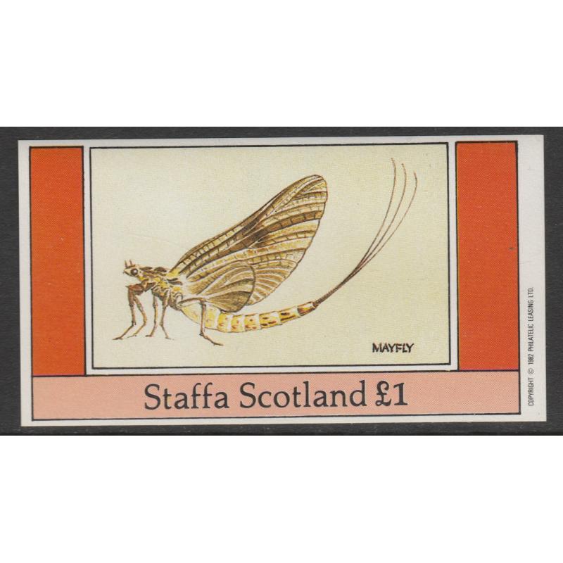 Staffa 1982 INSECTS  imperf souvenir sheet mnh