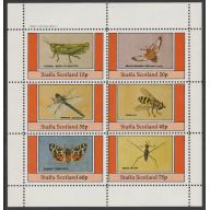 Staffa 1982 INSECTS  perf set of 6 mnh