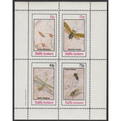 Staffa 1982 INSECTS  perf set of 4 mnh