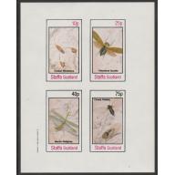 Staffa 1982 INSECTS  imperf set of 4 mnh