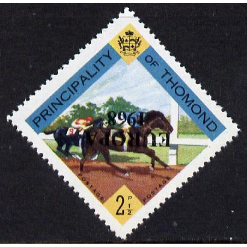 Thomond 1968 HORSE RACING - EUROPA OPT  INVERTED mnh