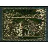 Staffa 1981 CRATER LAKE £8  embossed in GOLD FOIL mnh