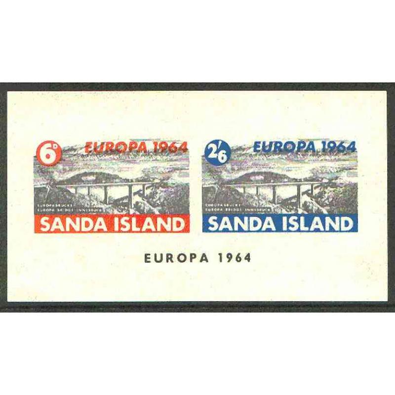 Sanda 1964 EUROPA BRIDGE imperf m/sheet mnh