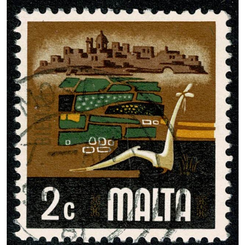Malta. 1973-76 issue. 2c "Agriculture". Fine used. SG 492