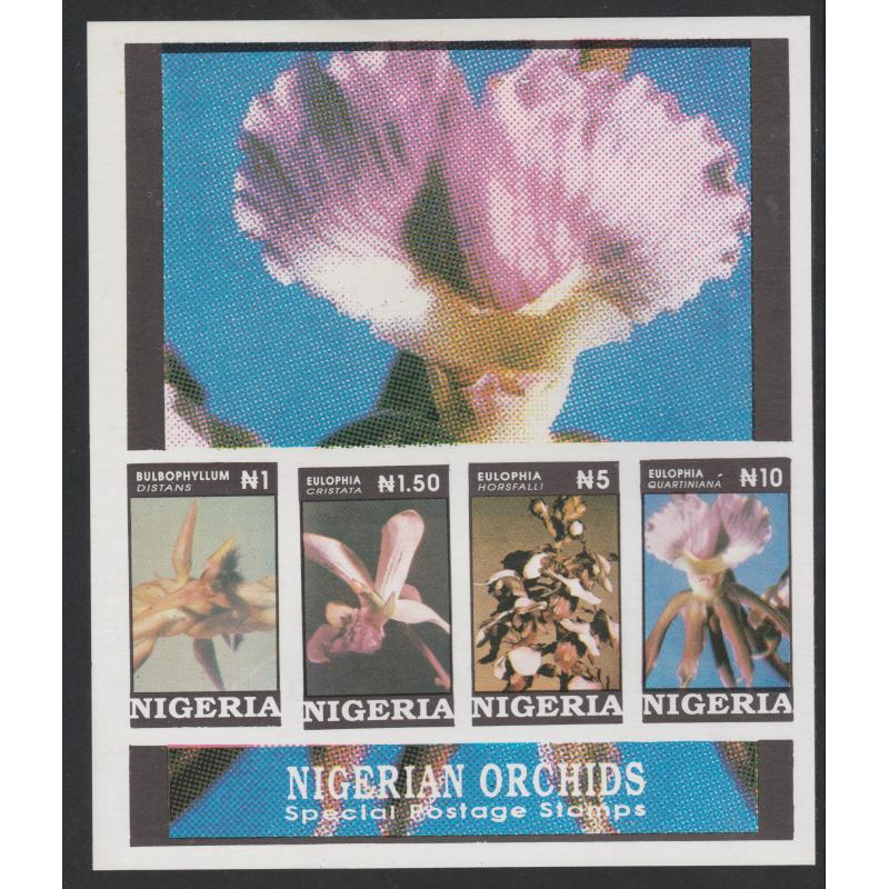 Nigeria 1993  ORCHIDS m/sheet IMPERF mnh