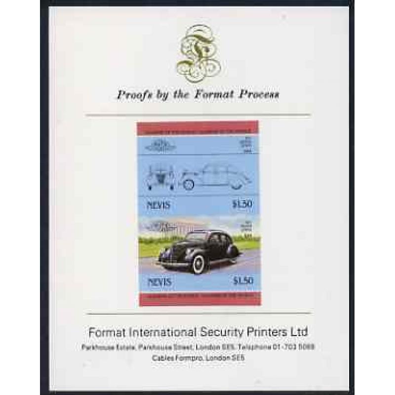 Nevis 1985 LINCOLN ZEPHYR mperf on FORMAT INTERNATIONAL PROOF CARD