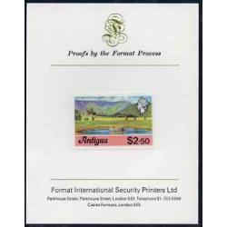 Antigua 1976  IRRIGATION SCHEME $2.50  imperf on FORMAT INTERNATIONAL PROOF CARD