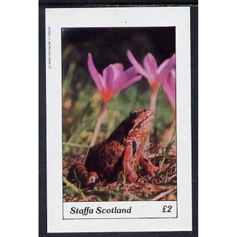 Staffa 1982 FROGS imperf deluxe sheet mnh