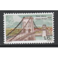 Great Britain 1968 Bridges 1s6d with gold (Queen&#039;s Head) omitted - Maryland Forgery