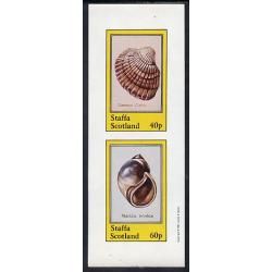 Staffa 1981 SHELLS (COCKLE) imperf set of 2 mnh