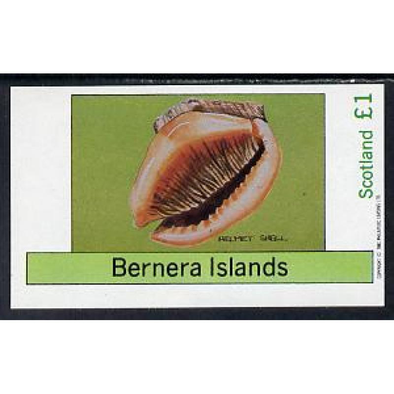 Bernera 1982  SHELLS - imperf souvenir sheet mnh