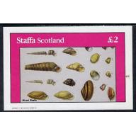 Staffa 1982 MIXED SHELLS - imperf deluxe sheet mnh