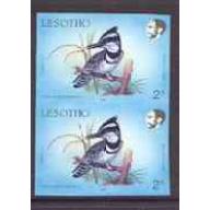 Lesotho 1988 KINGFISHER  imperf pair mnh