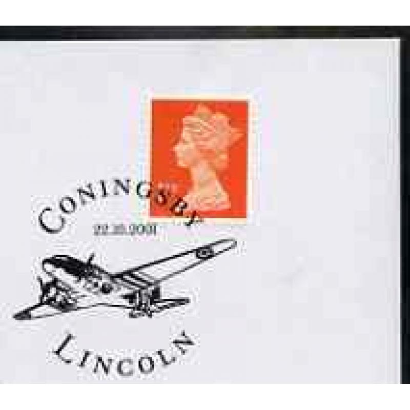 GB Postmark - 2001 cover with special AEROPLANE cancel