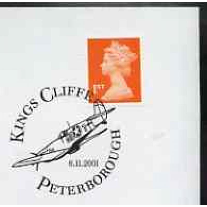 GB Postmark - 2001 cover with special US FIGHTER cancel