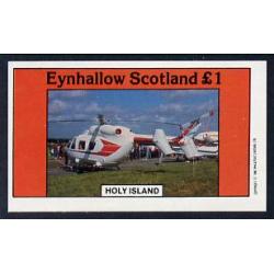 Eynhallow 1982 Helicopters imperf souvenir sheet mnh